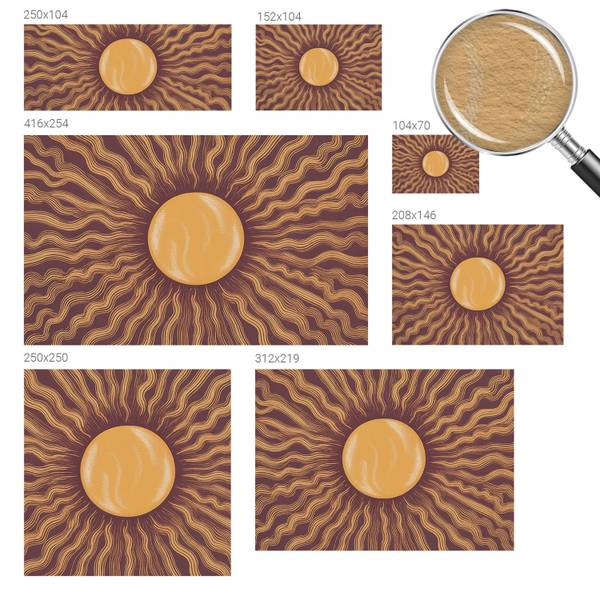 Vliestapete Solwave 104 x 70 x 70 cm