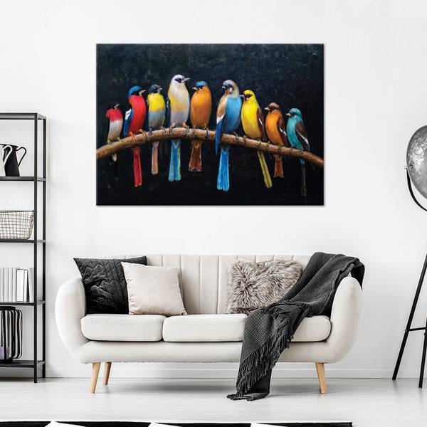 Tableau déco Oiseaux Animaux 60 x 40 cm