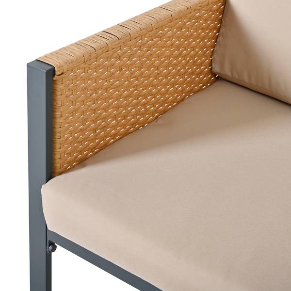 Garten-Essgruppe  Phanes 7-tlg Braun - Kastanienbraun - Khaki