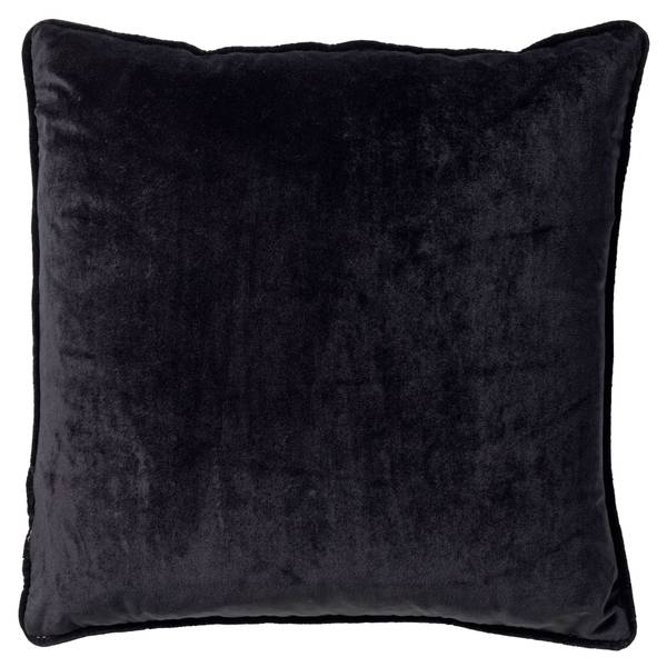 Dekokissen Mixed 4er Set Schwarz - Grau - Textil - 45 x 45 x 10 cm