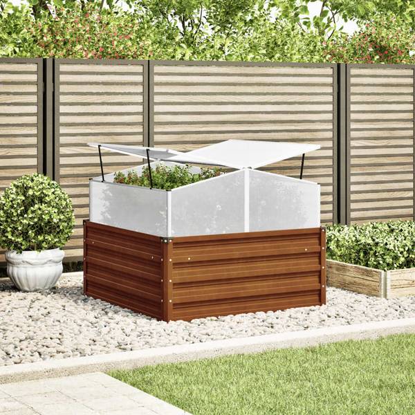 Hochbeet 3000407 Braun - Metall - 100 x 77 x 100 cm