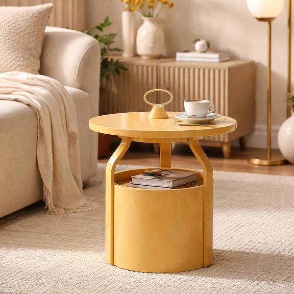 Besteilltisch Iris Beige - Kunststoff - 44 x 43 x 44 cm