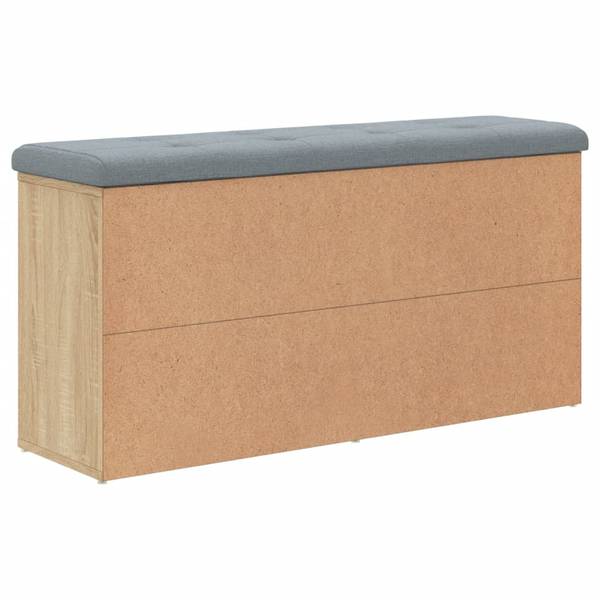 Banc à chaussures 3032322 Marron - Bois manufacturé - 60 x 45 x 12 cm