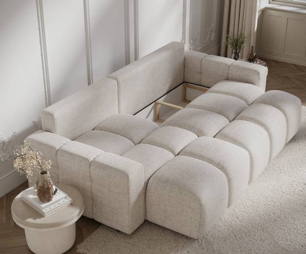 Ecksofa mit Schlaffunktion Ucci Beige