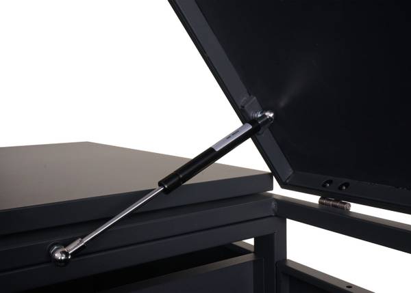 Mülltonnenverkleidung E83-B (2er) Grau - Stahl - 198 x 117 x 82 cm