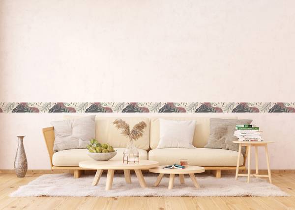 Tapetenbordüre 601673 Beige - Papier - 500 x 10 x 10 cm