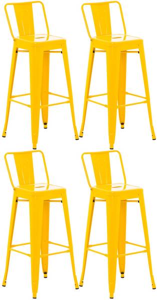 Barhocker LEKEL (4er-Set) Gelb