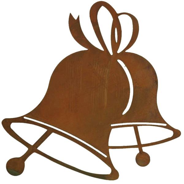 Hängedeko Weihnachtsglocken Braun - Stahl - 15 x 15 x 15 cm