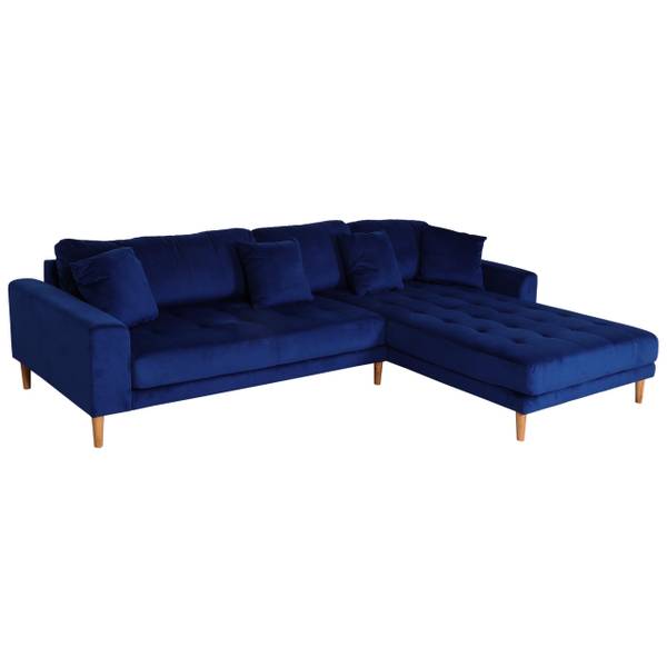 Ecksofa J54 Blau - Textil - 295 x 76 x 178 cm