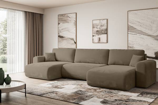 Wohnlandschaft ORRO-U Braun