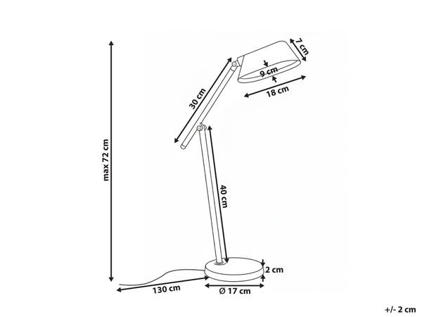Lampe de bureau LEONIS Gris