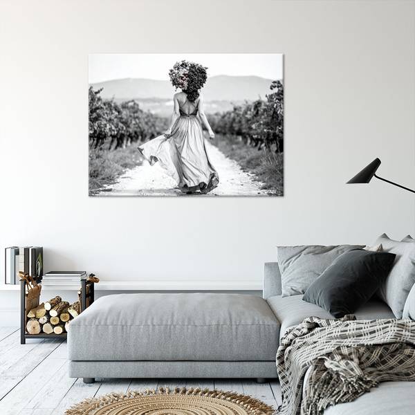 Wandbild Frau 100 x 70 cm
