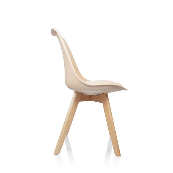 Schalenstuhl SCANDI 4 4er Set Beige