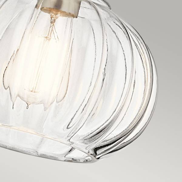 Suspension Riviera 1 - A Argenté - Verre - Métal - 23 x 26 x 23 cm