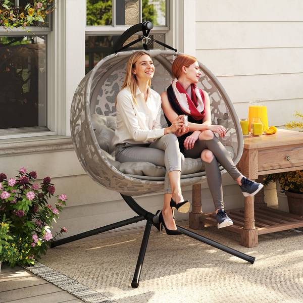 Hängesessel 84A-264V00SD Beige - Metall - 103 x 172 x 130 cm