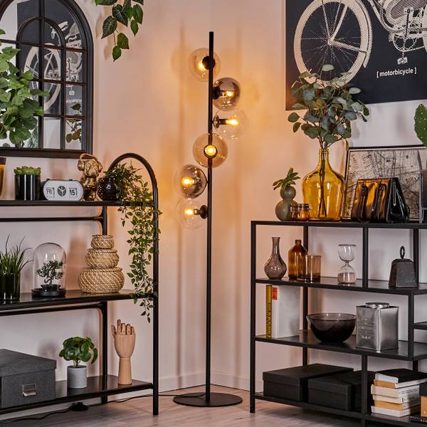 Stehlampe Fossobiubo Braun - Grau - Metall - 40 x 160 x 85 cm