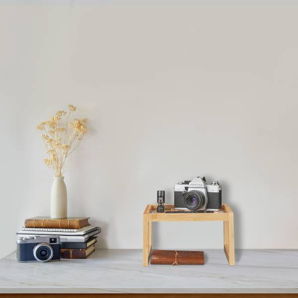 Keukenrek aanrecht van bamboe bruin - bamboe - 25 x 14 x 25 cm