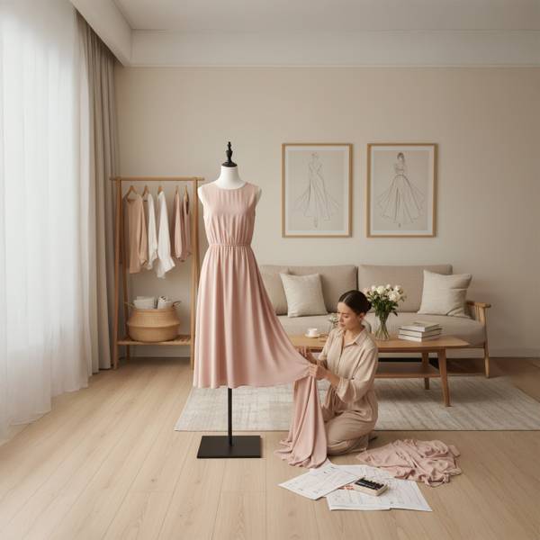 Weibliche Schneiderpuppe 36/38 Schwarz - Weiß - Eisen - 37 x 175 x 23 cm