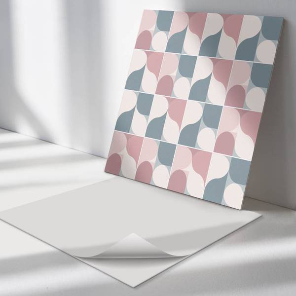 Fliesen Formen Abstrakt 4er Set 50 x 50 cm