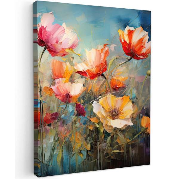LEINWANDBILD Blumen 60 x 80 cm