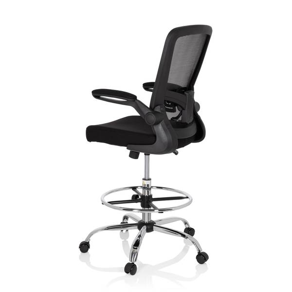 Bürodrehstuhl VENDO WORK Schwarz - Polyester - 58 x 125 x 60 cm