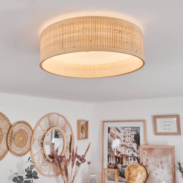 Deckenleuchte Stazzona Beige - Weiß - Metall - 9 x 29 x 29 cm