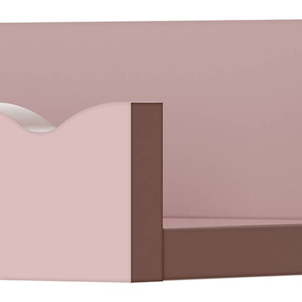 Kinder-Wandregalset Vestnes 2-tlg. Pink - Holzwerkstoff - 60 x 5 x 10 cm