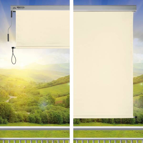 Senkrechtmarkise SolVision MS5 Beige - Polyester PVC - 180 x 1 x 250 cm