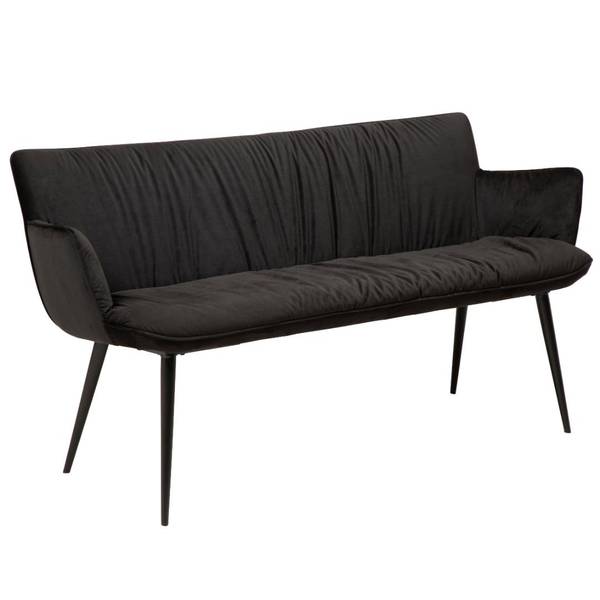 Bank Join zwart - deels massief hout - 152 x 79 x 62 cm