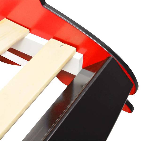 Kinderbett 294146 Rot - Holzwerkstoff - 94 x 38 x 225 cm