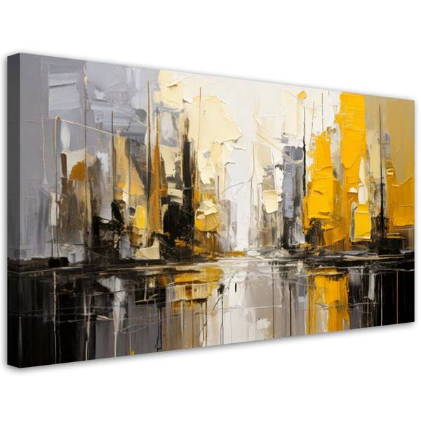 Canvas schilderij Blokken 100 x 50 cm