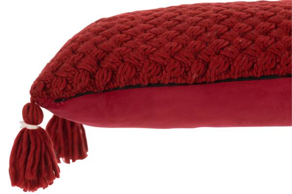 Kissen CRGC Rot - Baumwollstoff - Leinen - Polyester - 39 x 10 x 58 cm