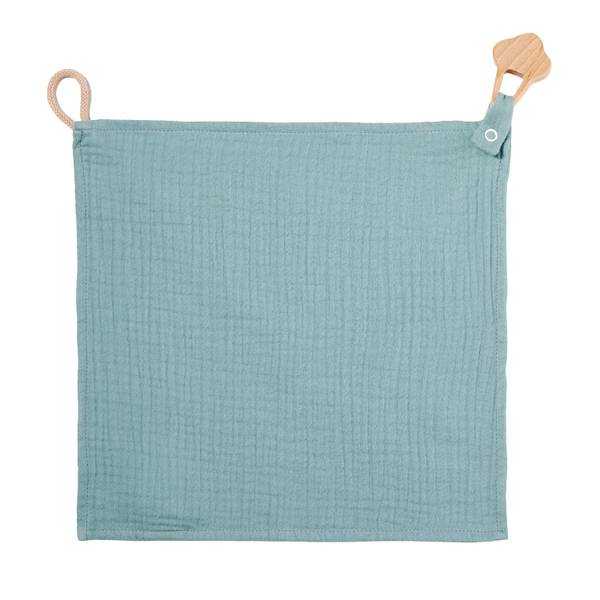Kuscheltuch Musselin Eis Geschenkbox Grün - Textil - 30 x 1 x 30 cm
