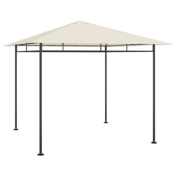 Gartenpavillon 3008683 Grau - Stahl - 300 x 270 x 300 cm