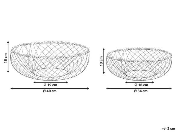 Bol décoratif BALIUNG Doré - Métal - 34 x 13 x 34 cm