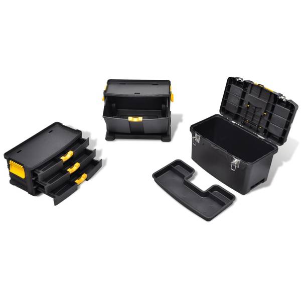 Werkzeugtrolley 140910 Schwarz - Polypropylen - 28 x 82 x 46 cm