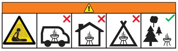 Feuerschale KUBUS Schwarz - Metall - 61 x 43 x 61 cm