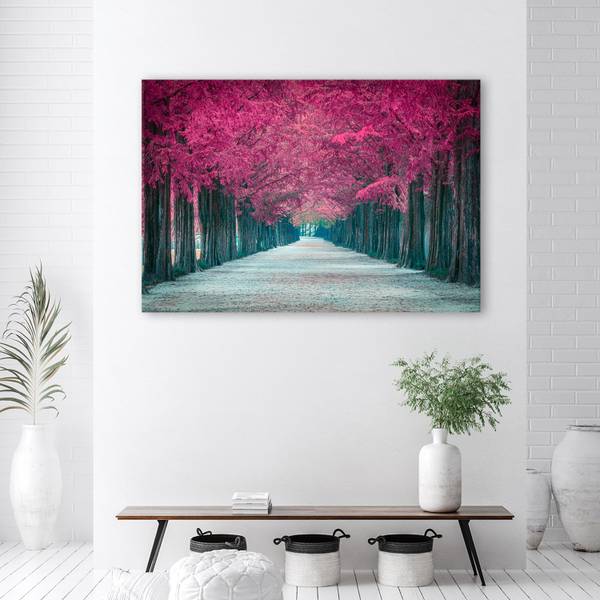 Wandbild bäume park 100 x 70 cm