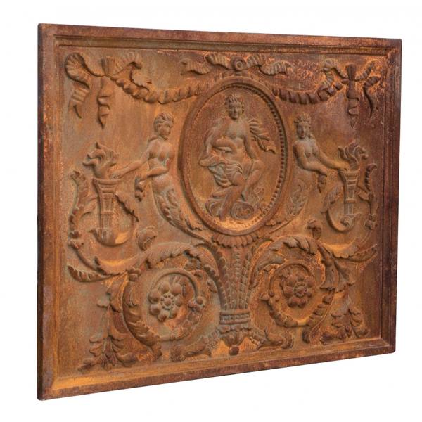 Kaminplatte ENGEL Braun - Gusseisen - 2 x 81 x 65 cm