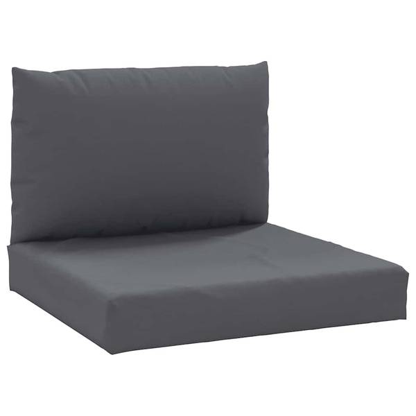 Palettenkissen 3042199 2-teilig Grau - Textil - 60 x 9 x 60 cm