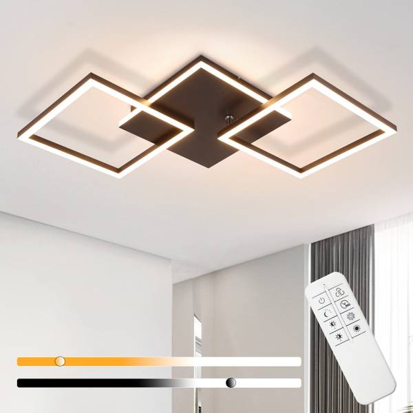 Deckenleuchte Tappor Schwarz - 30 x 8 x 63 cm