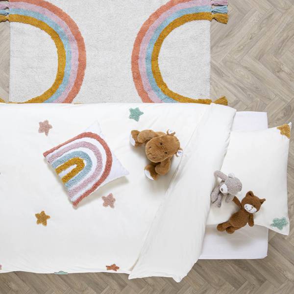 Kinderkissen ARC-EN-CIEL Naturfaser - 6 x 38 x 38 cm