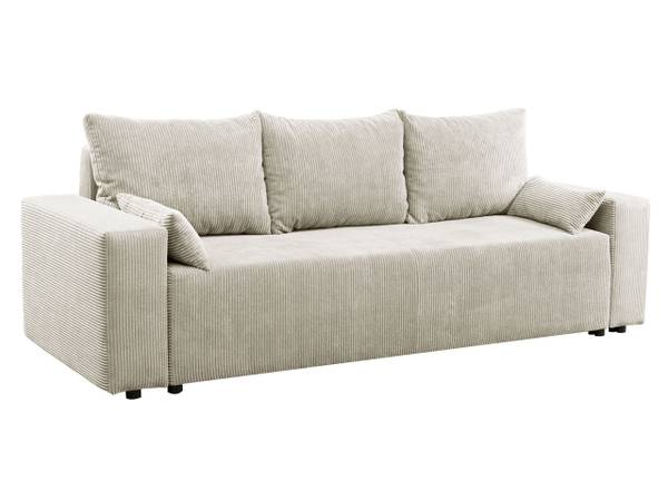Schlafsofa Livorno Cord Cremeweiß