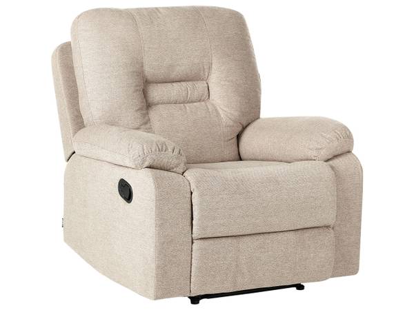 Zitgroep BERGEN 3-delig beige - zwart - bamboe - 73 x 101 x 73 cm