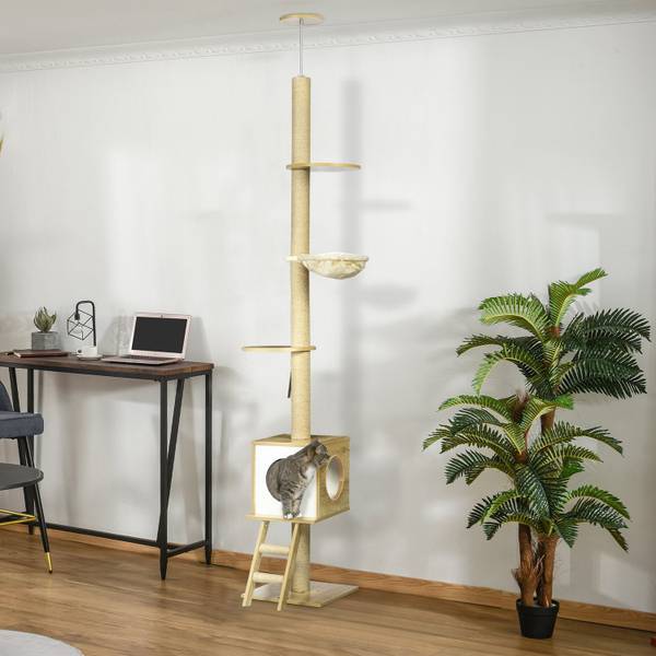 Arbre à chat 29634 Marron - Bois manufacturé - 51 x 26 x 51 cm