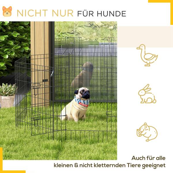 Welpenauslauf D06-020V01BK Höhe: 76 cm