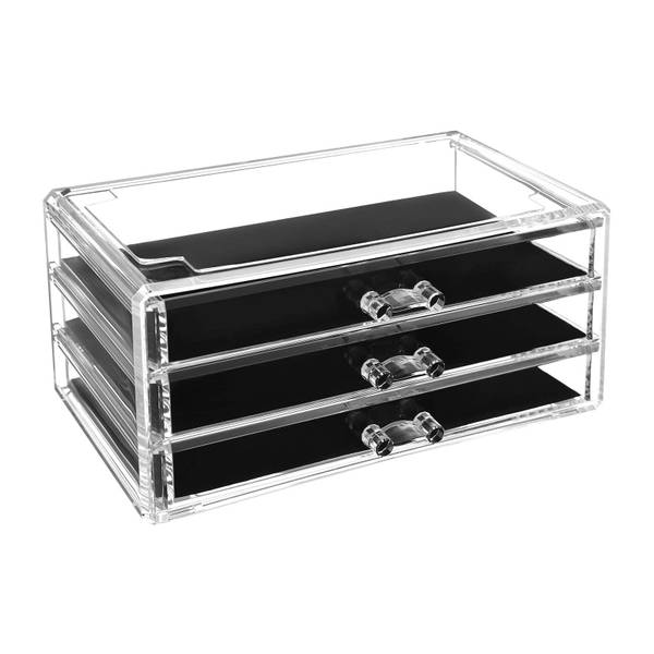 Kosmetik-Organizer Khartoum North Schwarz - Kunststoff - 22 x 14 x 24 cm