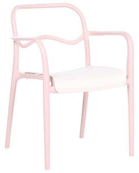 Set van 2 tuinstoelen THASOS beige - roze