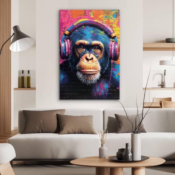 METALLBILD Graffiti 60 x 90 cm