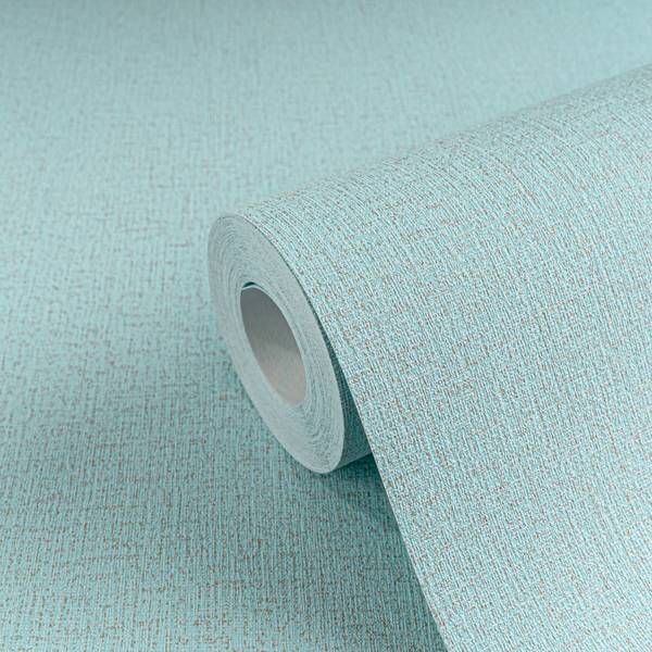 Vliestapete Silent Canvas Blau - Gold
